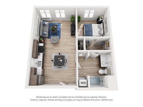 North Hollow Apartments C2 Floor Plan